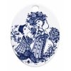 Bjrn Wiinblad Roses Oval Platte Bl, 15 cm x 19 cm