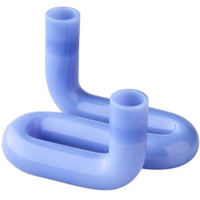 Studio About Wave Kerzenstnder H10 cm, Milchblau