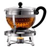 Bodum CHAMBORD SET Tekande med plastik filter 1,3 l med varmer