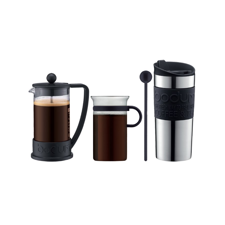 Bodum COFFEE SET Kaffest, BRAZIL 3 kop, Sort