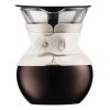 Bodum Kaffebrygger m. filter, 0.5 l,  POUR OVER, Hvid