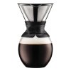 Bodum POUR OVER, Kaffebrygger med filter, 1.5 l, Sort