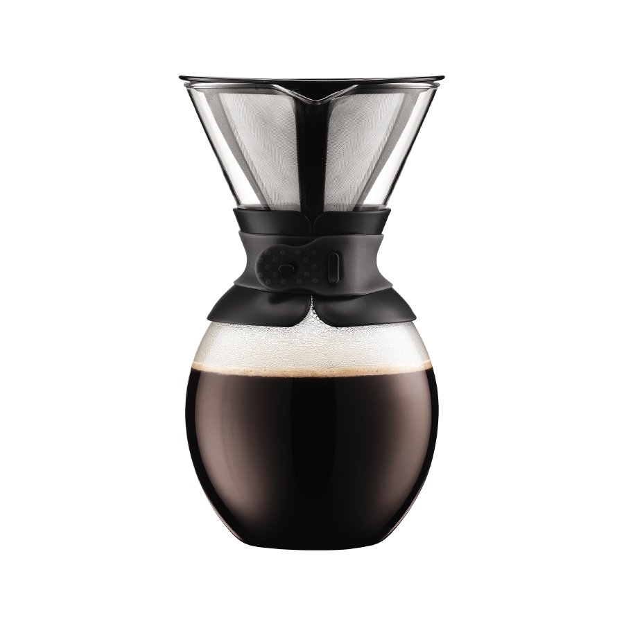Bodum POUR OVER, Kaffebrygger med filter, 1.5 l, Sort