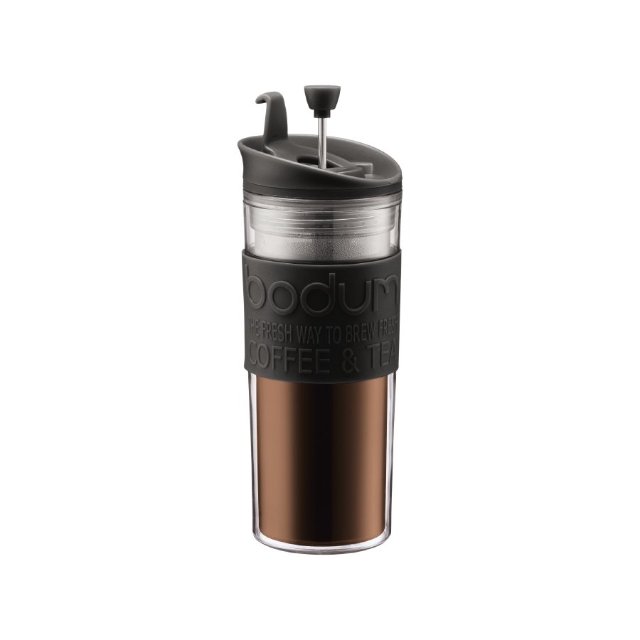 Bodum TRAVEL PRESS Rejsekrus med press plastik, 0,45 l, Sort