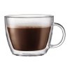 Bodum Dobbeltvgget cafe latte glas med hank, 0.45 l, 2 stk. BISTRO, Transparent