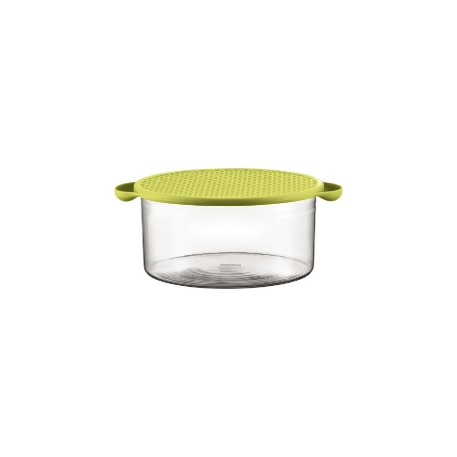 Bodum Glasskl med silikonelg 2.5 L HOT POT, Lime Grn