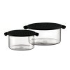 Bodum Glasskle med silikone lg 1.0 L og 2.5 L HOT POT SET, Sort