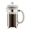 Bodum Stempelkande 8 kop CAFFETTIERA, Hvid