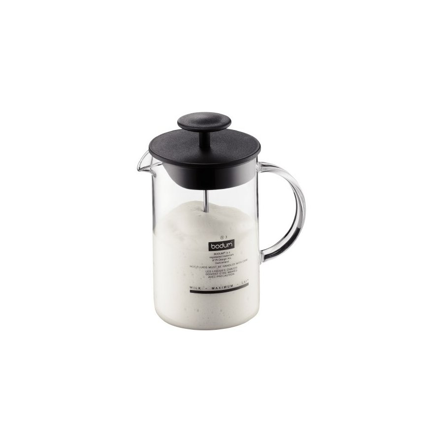 Bodum Mlkeskummer m/glas hndtag LATTEO, Sort