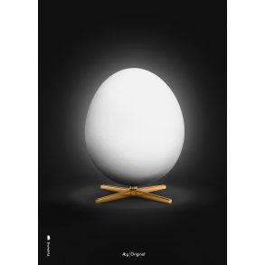 Brainchild The Egg Poster 30x40 cm, Schwarz