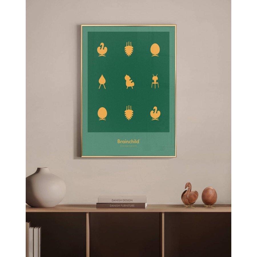 Brainchild Design Ikonen Poster 50x70 cm, Grn