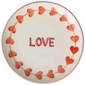 RICE Hand-Painted Teller 15 cm, Love