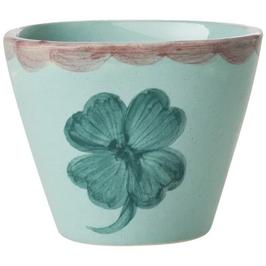 RICE Hand-Painted Espressokop 7 cl, Good Luck Clover/Gr�n