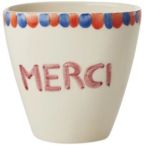 RICE Hand-Painted Krus 30 cl, Merci