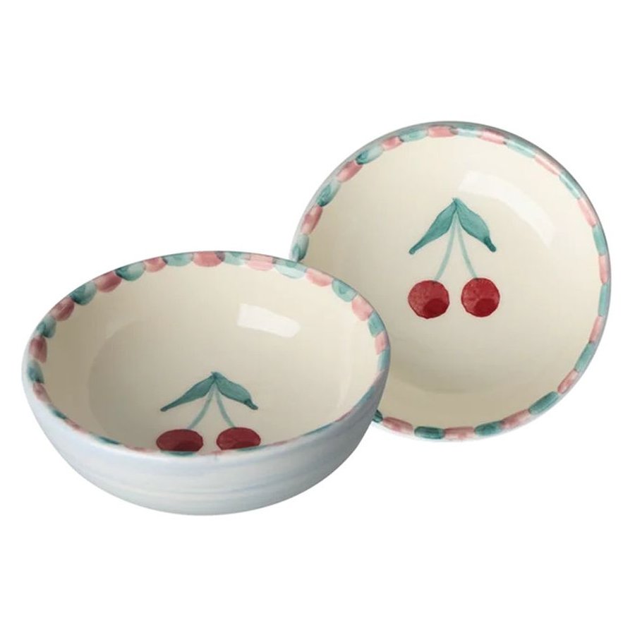 RICE Hand-Painted Sk�l �8 cm, Cherries