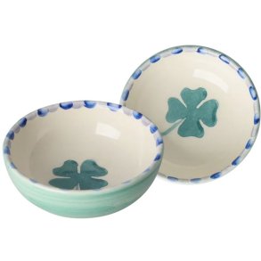 RICE Hand-Painted Sk�l �8 cm, Good Luck Clover