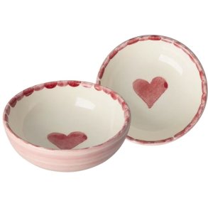 RICE Hand-Painted Sk�l �8 cm, Heart