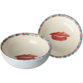 RICE Hand-Painted Sk�l �8 cm, Lips