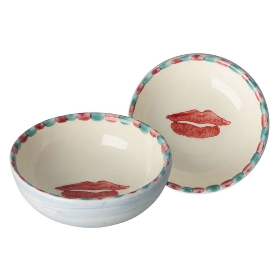 RICE Hand-Painted Sk�l �8 cm, Lips