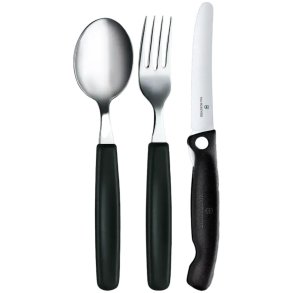 Victorinox Bestikst SwissClassic 3 Dele, Sort