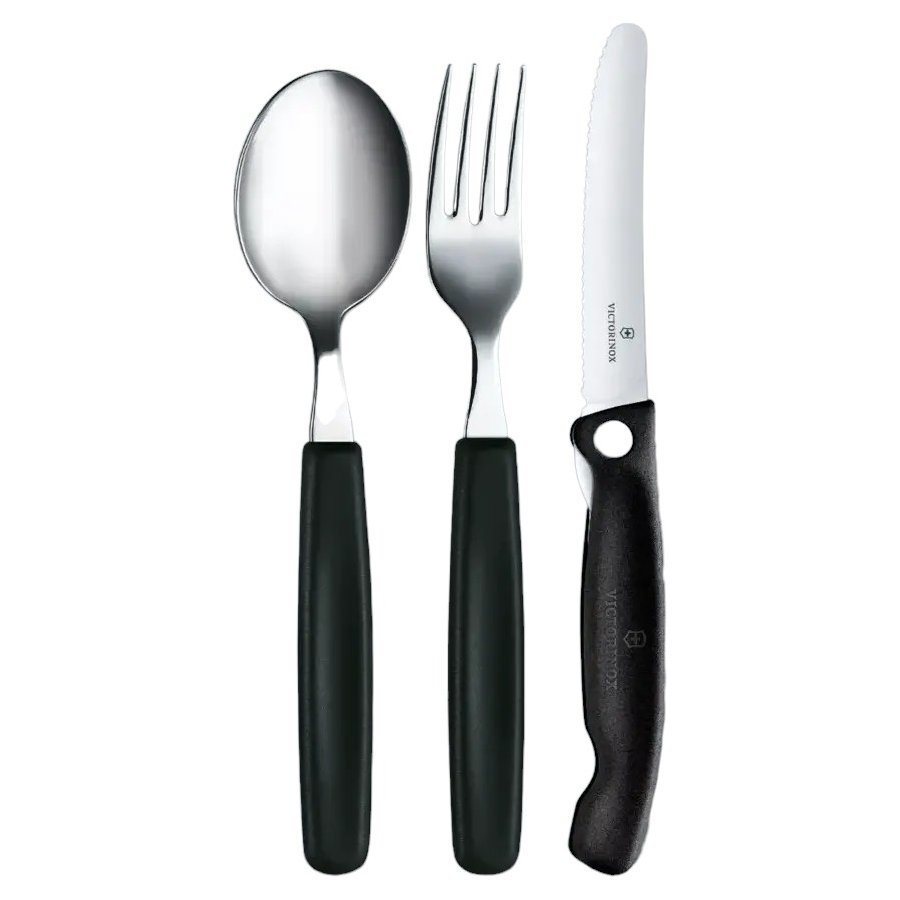 Victorinox Bestikst SwissClassic 3 Dele, Sort