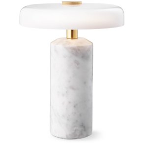 Design By Us Trip Trådløs Bordlampe H21 cm, Carrara/Opal