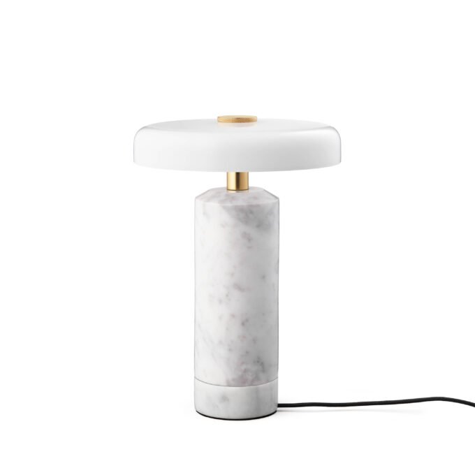 Design By Us Trip Portable Tischleuchte H21 cm, Carrara/Opal