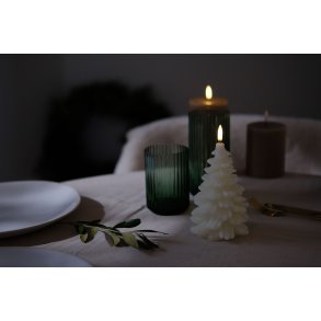 Uyuni Lighting Juletræslys LED Ø11xH18 cm, Ivory