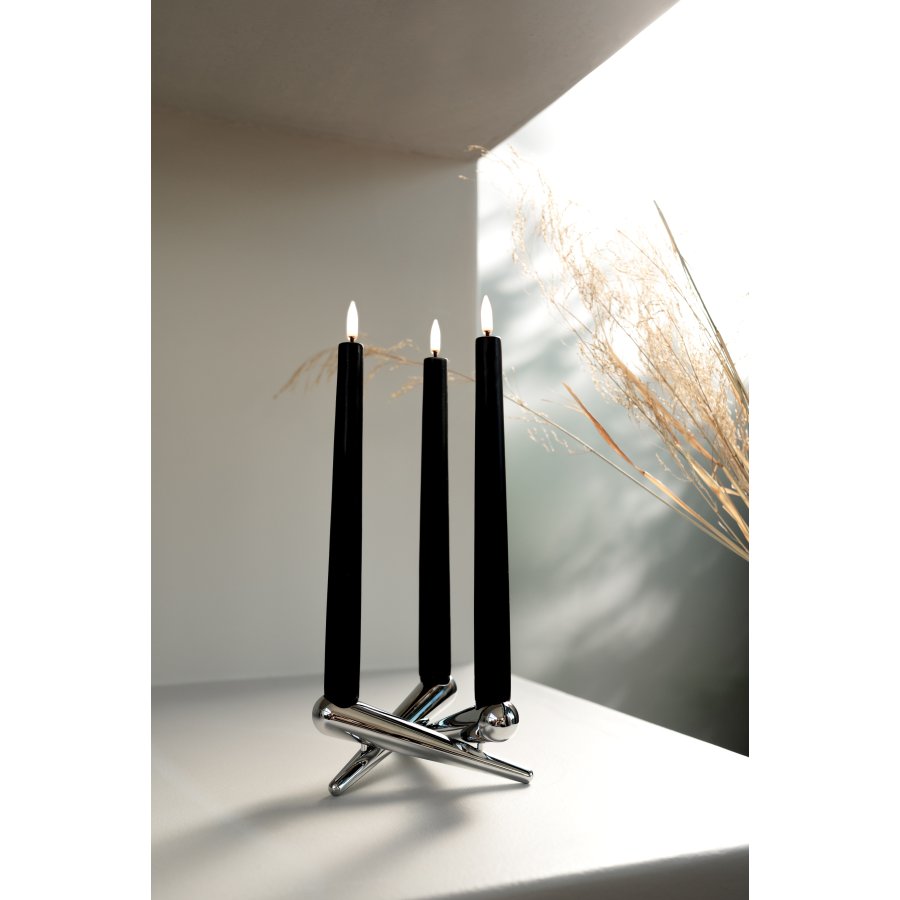 Uyuni Lighting Bonfire Lysestage 14,5 cm, Krom
