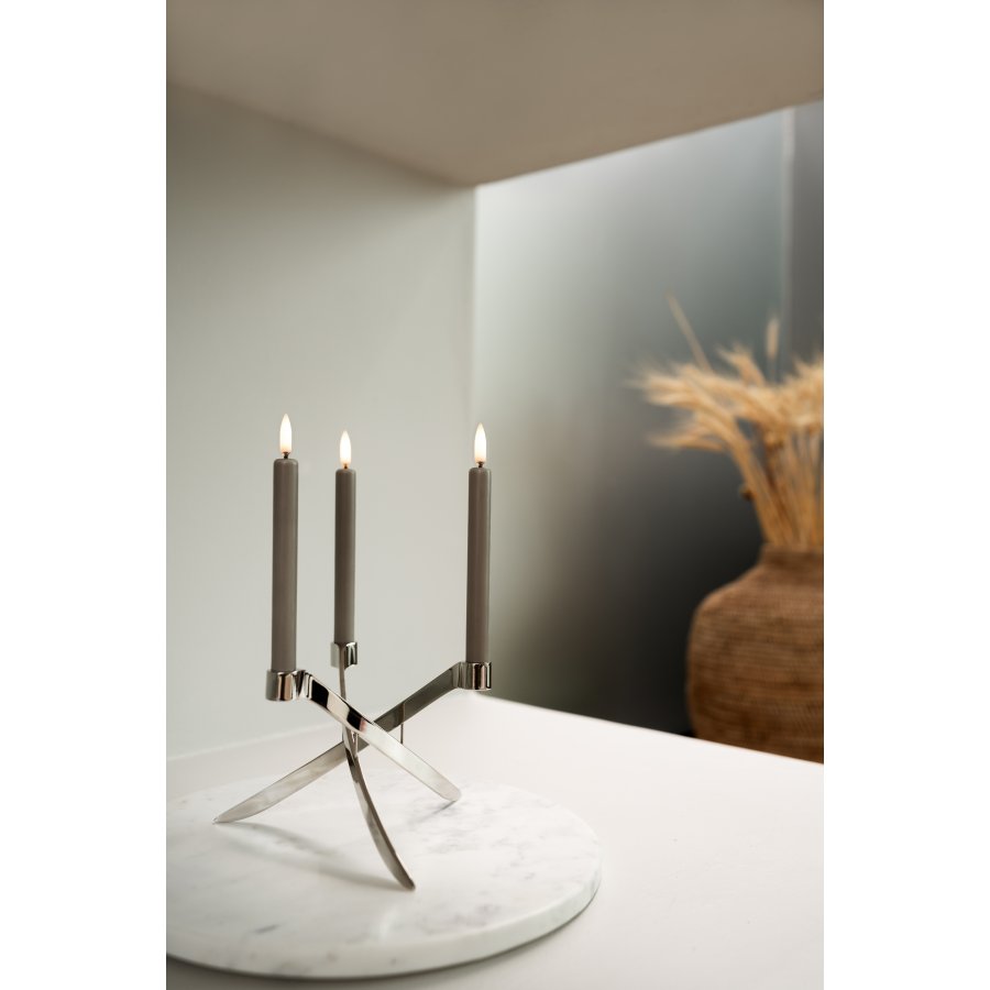 Uyuni Lighting Lightarch Lysestage 3 Arm 18 cm, Krom