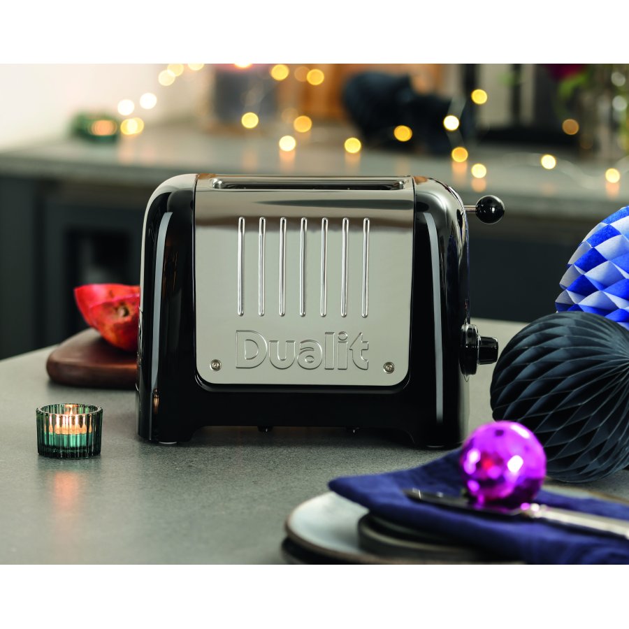 Dualit Lite Toaster 2 Slice, Glnzend Schwarz