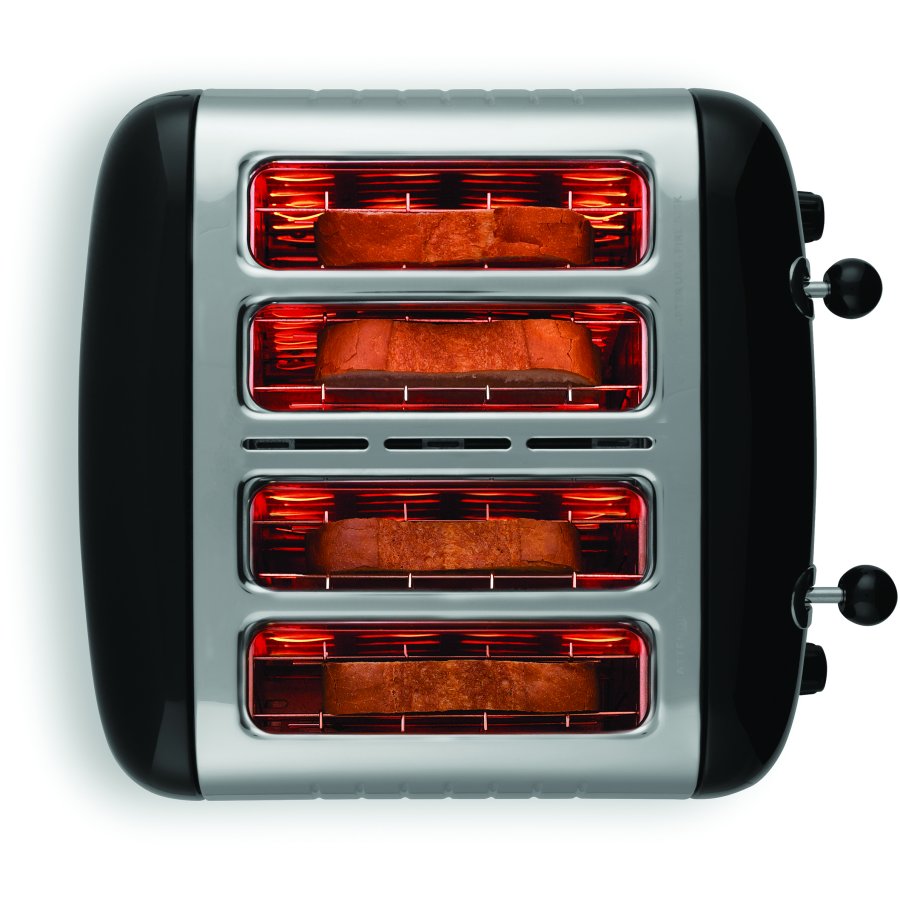 Dualit Lite Toaster 4 Slice, Glnzend Schwarz