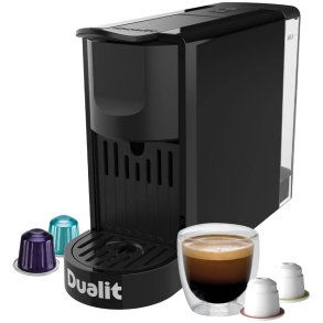 Dualit 3 in 1 Espressomaschine, Schwarz