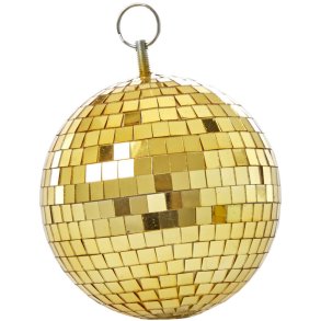 RICE Disco-Kugel 15 cm, Gold
