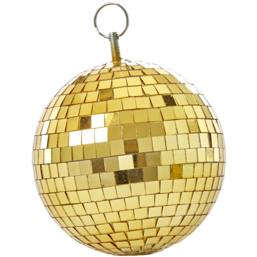 RICE Disco-Kugel 15 cm, Gold