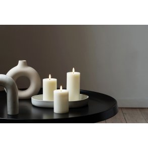 Eledea Bloklys LED Ø7xH15 cm, Off White