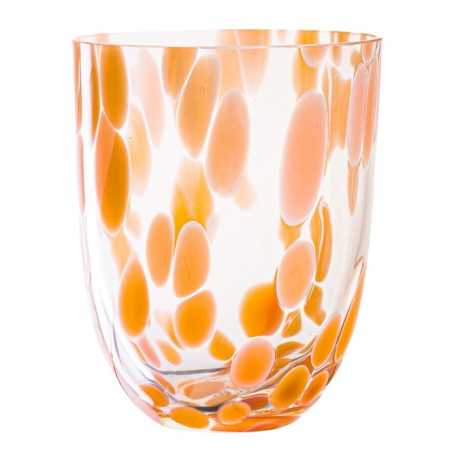 Anna von Lipa Big Confetti Tumbler Trinkglas 25 cl, Peach