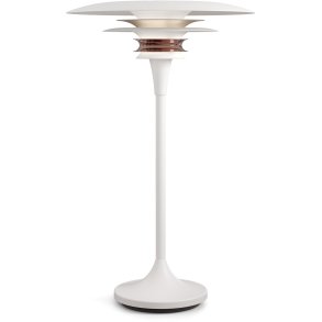 Belid Diablo Tischlampe H48,4 cm, Mattwei/Rossilber