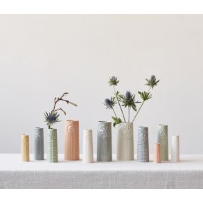 Dottir Nordic Design Pipanella Dot Vase H15 cm, Hvid