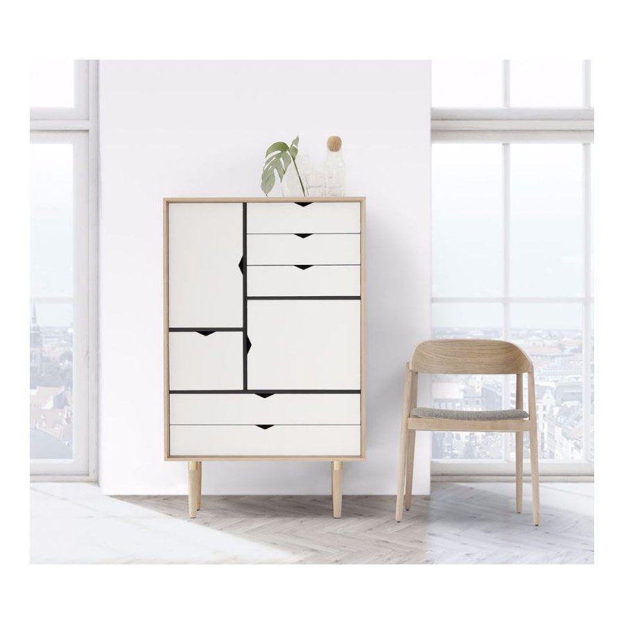 Andersen Furniture S5 skab Hvide fronter, Eg sbe krop