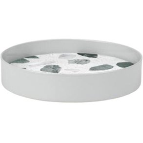 Lucie Kaas Erat Tablett  13 cm, Terazzo Weiß 