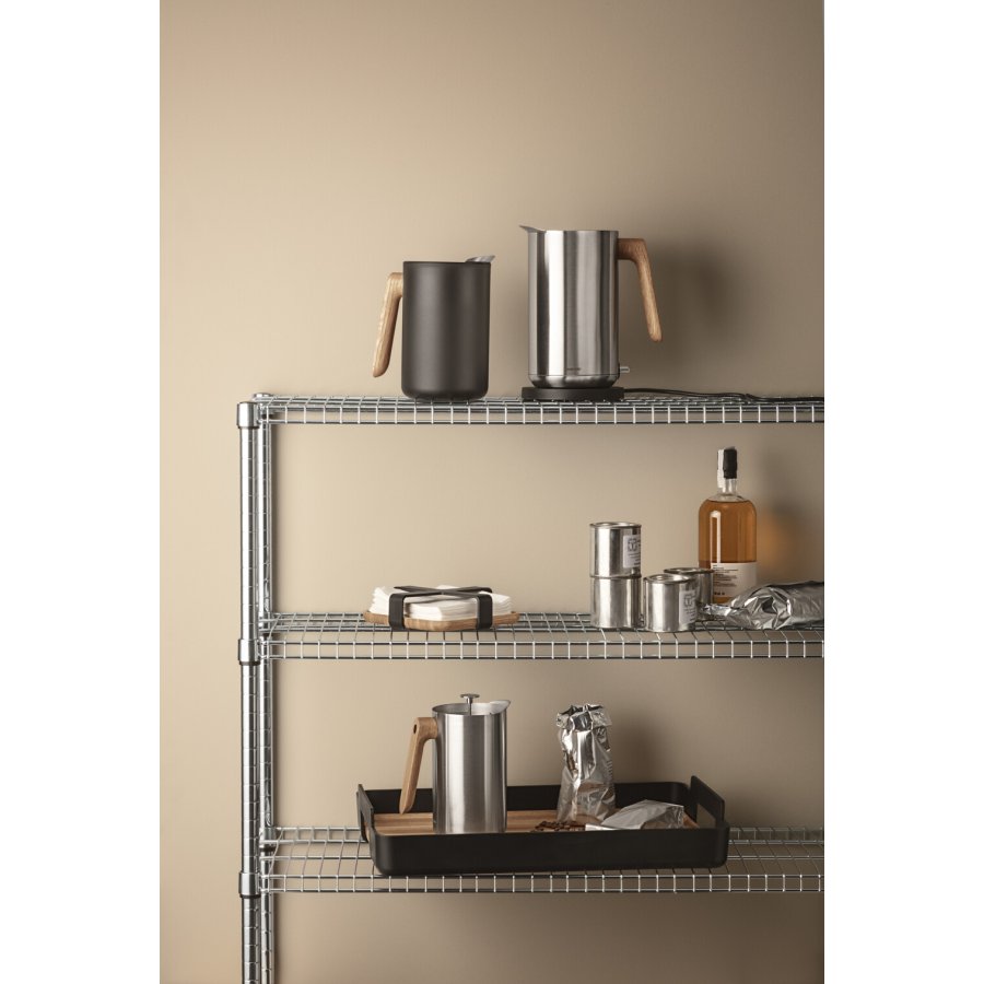 Eva Solo Nordic Kitchen Kaffeebereiter mit Isolierwirkung 1,0 L, Stahl/Eiche