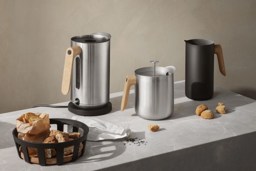 Eva Solo Nordic Kitchen Waterkoker 1,5 L, Staal/Eiken