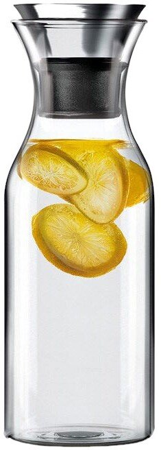 Eva Solo Kleskabskaraffel 1,0 l, Med neoprendragt, black