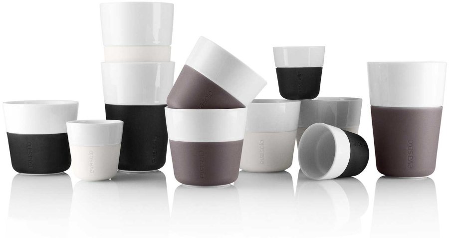 Eva Solo Cafe Latte Becher 2er Set, Carbon Black