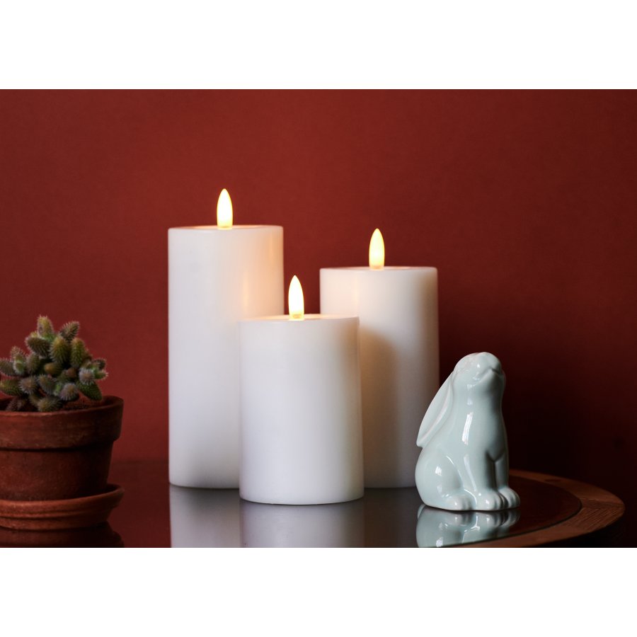 Eledea Bloklys inkl. Fjernbetjening LED 3 stk, Off White