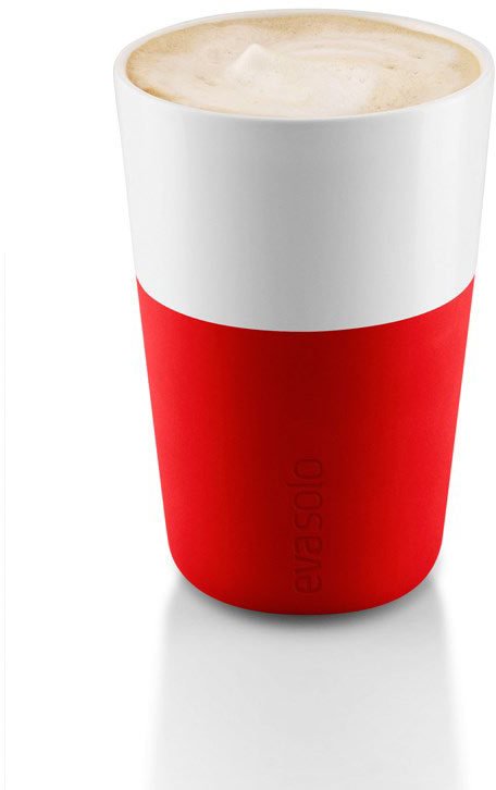 Eva Solo Cafe Latte-krus 2 stk, Strawberry red