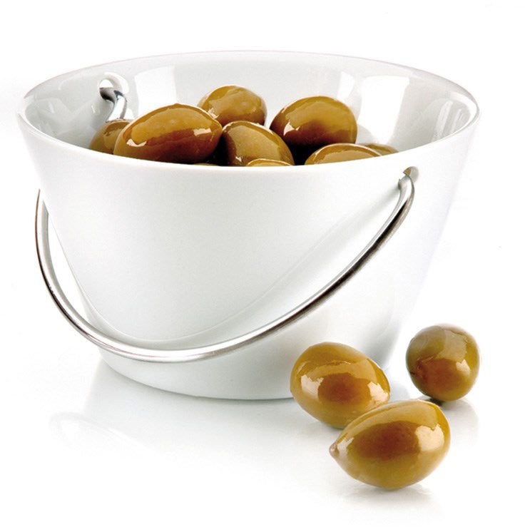 Eva Solo Hankesk�l 0,5 L, Porcel�n og rustfrit st�l