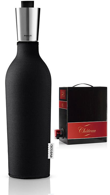 Eva Solo Vinkaraffel, Med neoprendragt, black