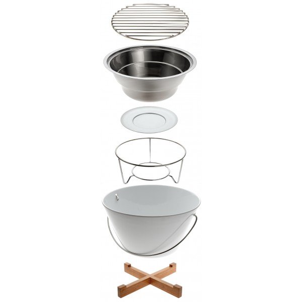 Eva Solo Bordgrill 30 cm, Porceln/Rustfrit Stl
